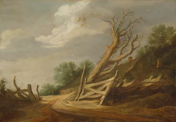 Landschaft mit offenem Tor, ca. 1630-1635