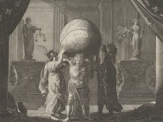 Tafel 13: Allegorie über die Zwietracht in Frankreich, aus Caspar Barlaeus, Medicea Hospes, 1638