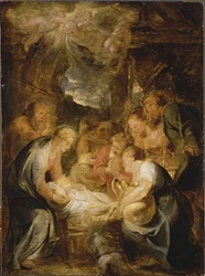 Die Anbetung der Hirten, 1615-1616