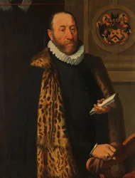 Porträt von Mattheus Augustijnsz Steyn, Ratsherr im Kollegium der Admiralität des Nordquartiers in Dokkum