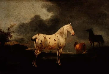 Landschaft mit einem Apfelschimmel, ca. 1670