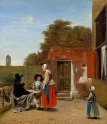 Ein niederländischer Innenhof, 1658-1660