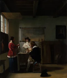 Der Besuch, um 1657