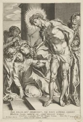Christus mit Dornenkrone und weinender Maria