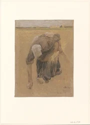 Ährenlesende Frau