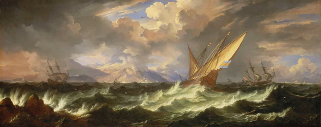 Eine frische Brise im Mittelmeer, späte 17. Jahrhundert