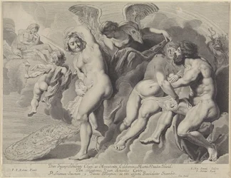 Ixion getäuscht von Juno und Jupiter