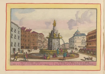 Brunnen auf dem Plaza Puerta del Sol in Madrid