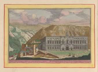 Ansicht des Palastes von Karl V. in Granada