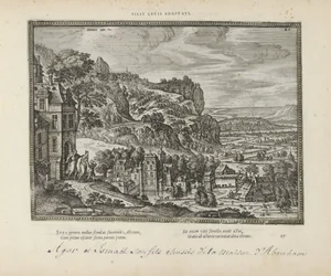 Landschaft mit der Vertreibung von Hagar und Ismael durch Abraham