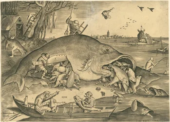 Die großen Fische fressen die kleinen Fische