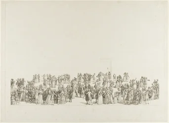 Die Ausstellung im Salon du Louvre im Jahr 1787