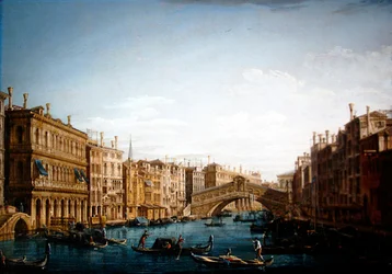 Der Große Kanal mit Blick nach Norden zur Rialto-Brücke