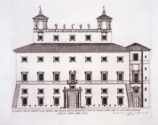 Palazzo Serenissima, Casa Medici, auf dem Pincio-Hügel, Rom, aus 