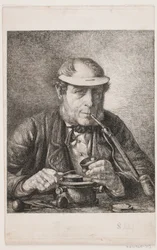 Porträt des Vaters des Künstlers, Medailleur F.C. Krohn