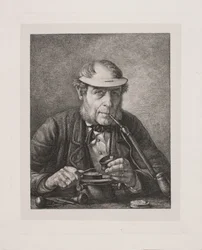Porträt des Vaters des Künstlers, Medailleur F.C. Krohn