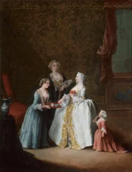 Dame bei ihrer Toilette