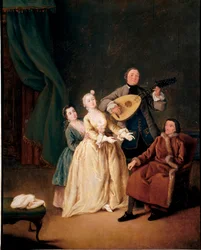 Das Familienkonzert Gemälde von Pietro Longhi (1702-1785) 1752 Ca 