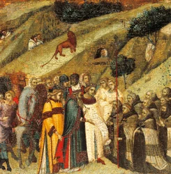 Erste Karmeliten-Eremiten im Frühling des Elija (Detail)