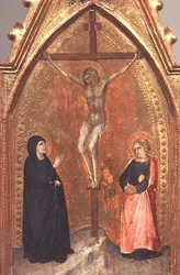 Die Kreuzigung mit der Jungfrau Maria und Johannes dem Theologen, ca. 1330