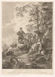 Israelitische Frauen hüten die Herde