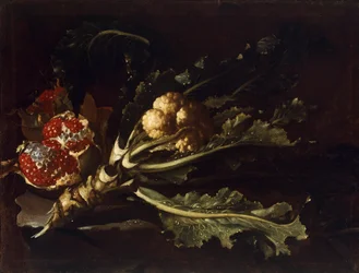 Blumenkohl und Granatäpfel