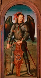 Polyptychon der Kartause von Pavia: Der Erzengel Michael