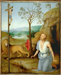Heiliger Hieronymus in der Wüste
