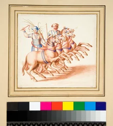 Zwei Wagenlenker