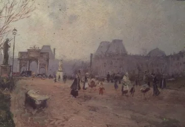 Blick auf die Tuileriengärten, Paris
