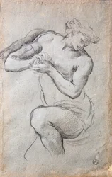 Männliche Figur, Studie für Bacchus im Silberzeitalter-Fresko
