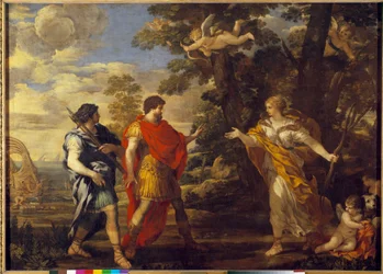 Venus als Jägerin erscheint in Aeneas