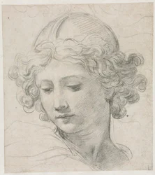 Studie für den Kopf des St. Michael, 1633