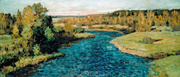 Fluss im Herbst