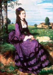 Dame in Violett, 1874