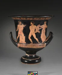 Lukanischer Kalix-Krater, um 400 v. Chr.
