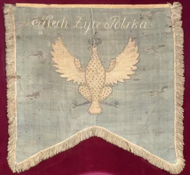 Fahne aus der Zeit des Tadeusz-Kosciuszko-Aufstands (1746-1817) im Jahr 1794