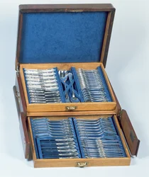 Set von Meeresfrüchtebesteck (Silber)