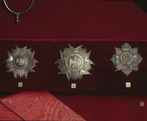 Die Orden von Prinz Josef Anton Poniatowski (1763-1813) (Silber mit Silberfaden & Pailletten)