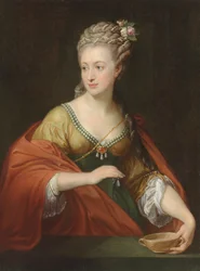 Porträt von Alexandra Evtikhievna Demidova 1724-1789 als Cleopatra, frühe 1770er