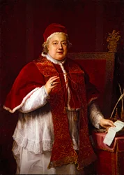 Porträt von Papst Rezzonico (Clemens XIII.)