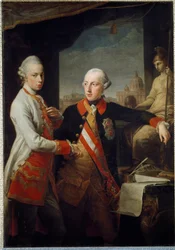 Porträts der Brüder Leopold II. von Habsburg-Lothringen, Großherzog der Toskana und Joseph II. des Heiligen Römischen Reiches