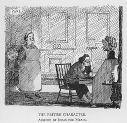Der britische Charakter, Mangel an Ideen für Mahlzeiten