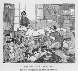 Der britische Charakter, Starke Neigung, hundeverrückt zu werden