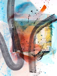 Bunte abstrakte Gesten
