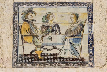 Azulejo-Fliesen in den Palastgärten