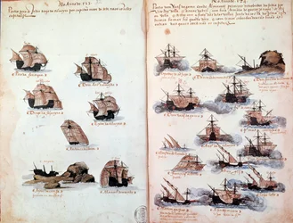 Manuskriptseite „Denkwürdigkeiten der Armadas von Portugal unter König Manuel I.“