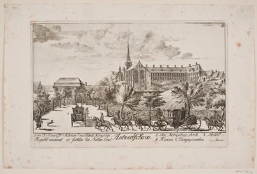 Die Ankunft von Frederik V. in Antvorskov