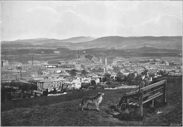 Kendal, vom Schloss aus, ca. 1896