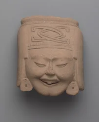 Kopf einer lachenden Frau, Totonak